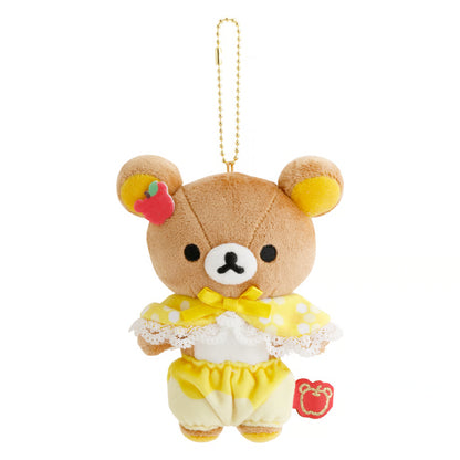 SAN-X | Rilakkuma Plush Keychain Bag Charm Mascot 100x130x70mm (Chairoikoguma Honey Exploration Team)