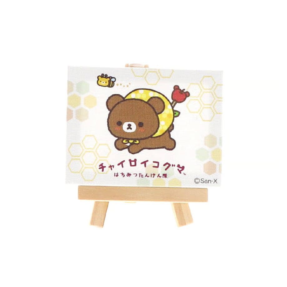 SAN-X | Exploration Mini Canvas Magnet 85x63mm (Chairoikoguma Honey Exploration Team)