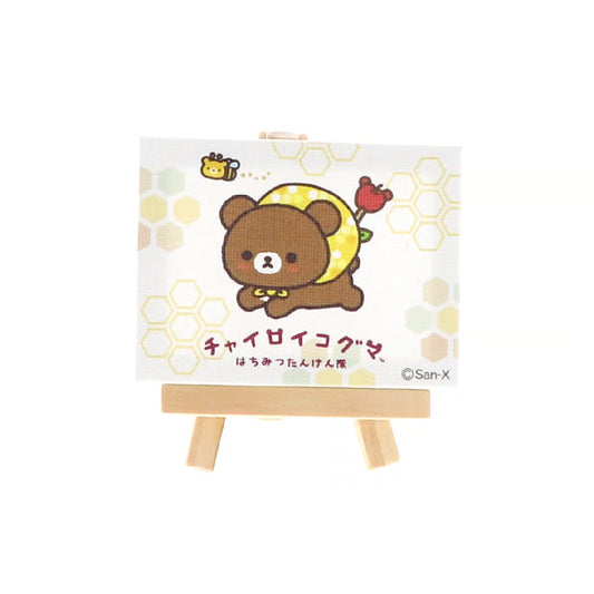 SAN-X | Exploration Mini Canvas Magnet 85x63mm (Chairoikoguma Honey Exploration Team)