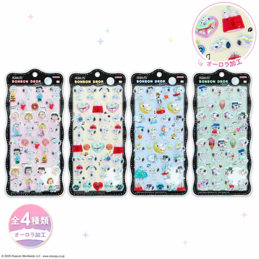 PEANUTS | Snoopy Bonbon Drop Seal 3D Sticker 95×200×7mm (Snoopy & Friends)
