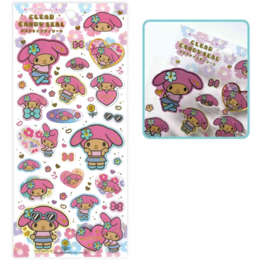 SANRIO | My Melody Clear Candy Seal Sticker 200×90mm (Sunburn)