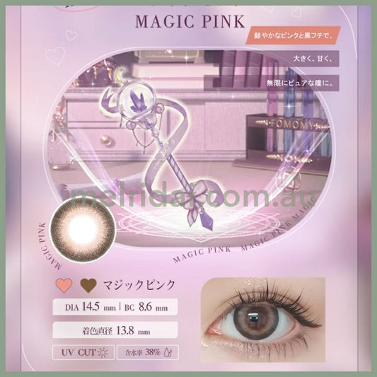 FOMOMY | Magic Colored Daily Disposable Contact Lens Magic Pink DIA14.5 BC8.6 0.00