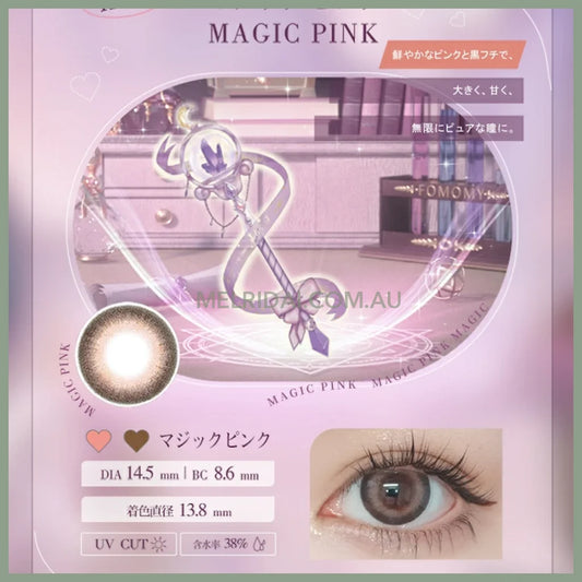 FOMOMY | Magic Colored Daily Disposable Contact Lens Magic Pink DIA14.5 BC8.6 0.00