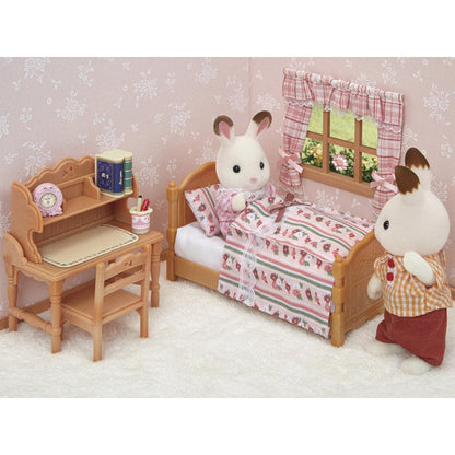 【JP】Sylvanian Families | Furniture Set Bed & Comforter 11.5 x 6.3 x 6.1 cm