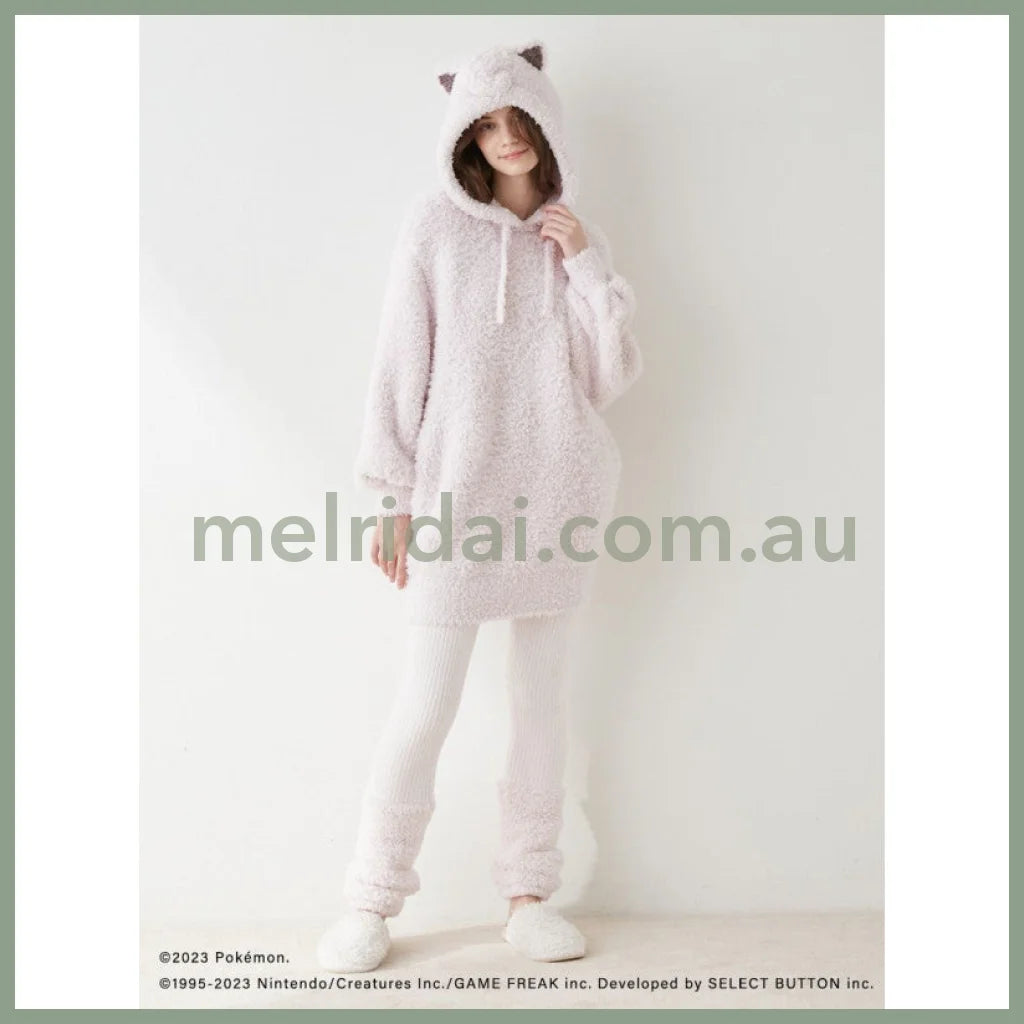 Gelato Pique X Pokémon | Hoodie & Leg Warmer Leggings Set Jigglypuff Free Size +