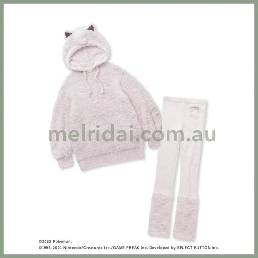 Gelato Pique X Pokémon | Hoodie & Leg Warmer Leggings Set Jigglypuff Free Size +