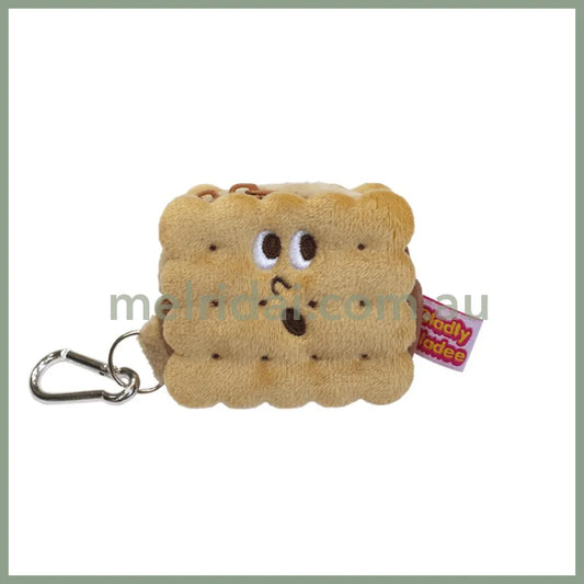 GLADEE | Mini Case for AirPods/ Pass Card Case Mini Pouch 75 x 60 x 45mm (S’more Sandwich Cookies / Biscuit)