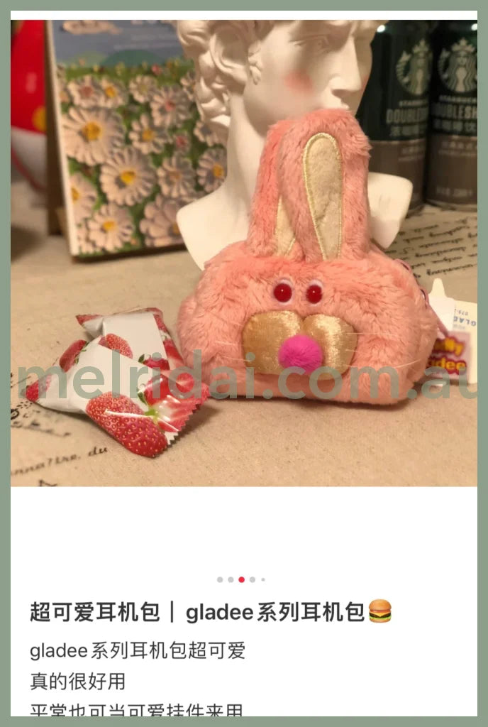 Gladee | Mini Case For Airpods Rabbit ///