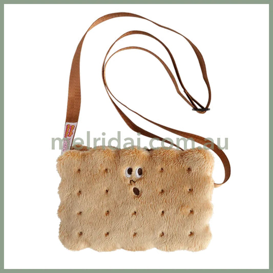 GLADEE | Pouch with Strap Shoulder Bag Crossbody Bag (S’more Sandwich Cookies / Biscuit)