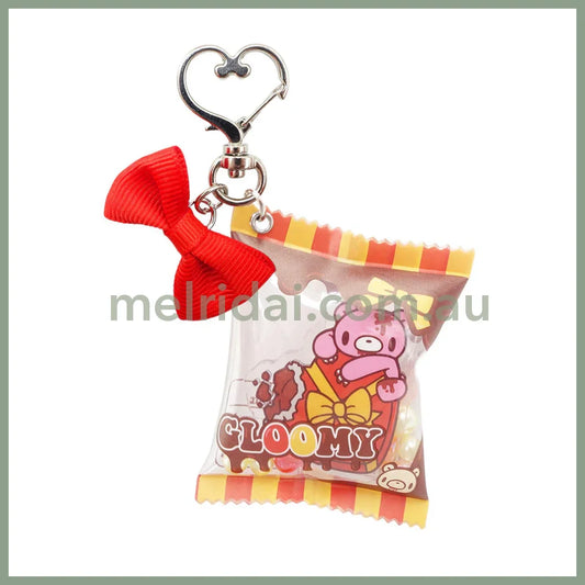 Gloomy Bear | Chocoshaka Keychain Keyring H6.5×W5.2×D2cm (Orange & Red)