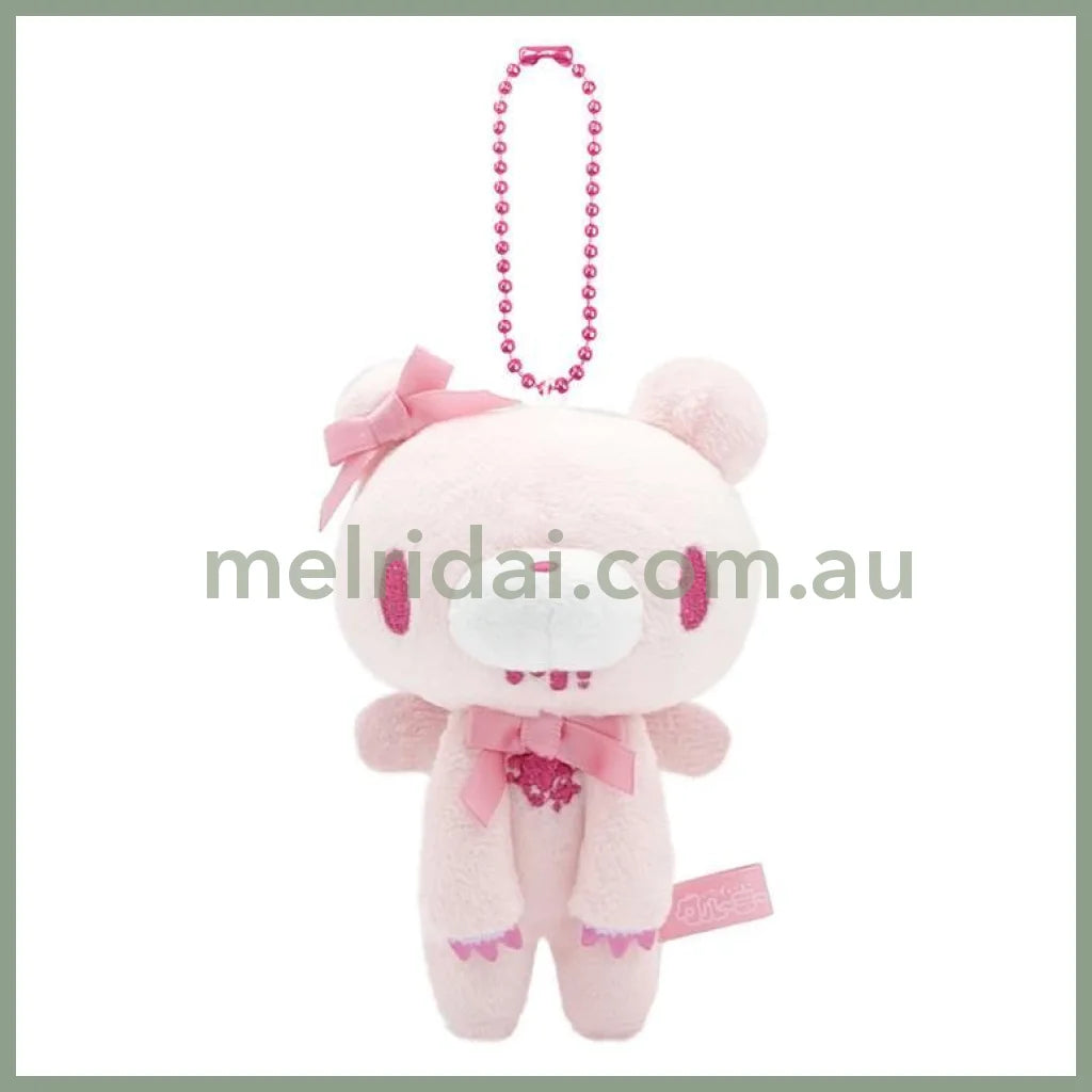 Gloomy Bear | Mascot Holder Bag Charm Plush Keychain 115×90×66mm (Angel Ribbon Pink)