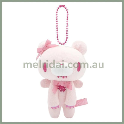 Gloomy Bear | Mascot Holder Bag Charm Plush Keychain 115×90×66mm (Angel Ribbon Pink)