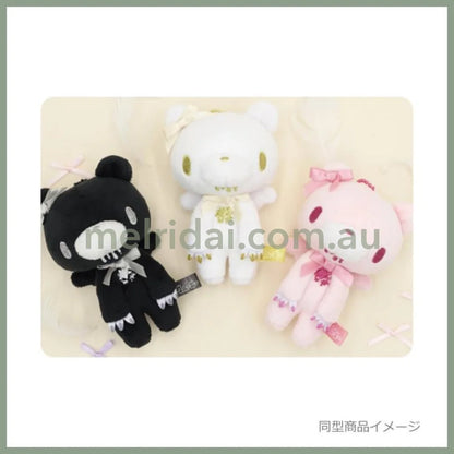 Gloomy Bear | Mascot Holder Bag Charm Plush Keychain 115×90×66mm (Angel Ribbon White)