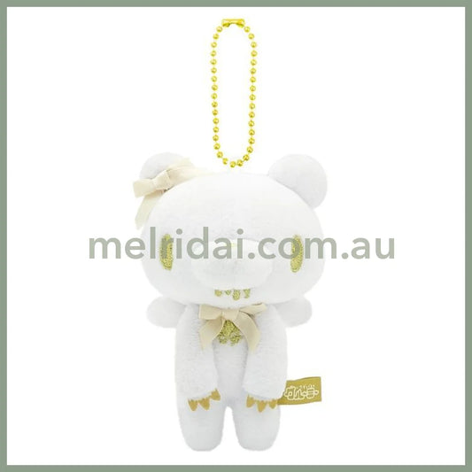 Gloomy Bear | Mascot Holder Bag Charm Plush Keychain 115×90×66mm (Angel Ribbon White)
