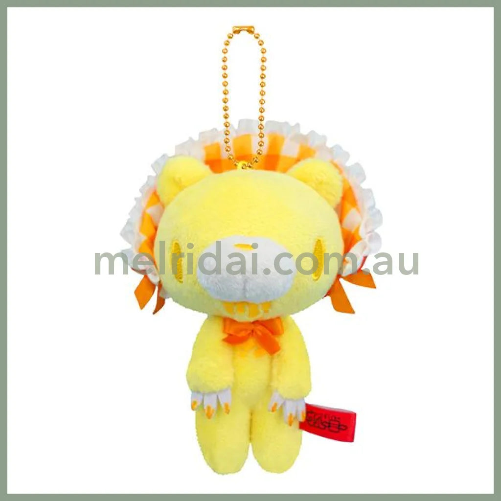 Gloomy Bear | Mascot Holder Plush keychain Key Ring Bag Charm H12.5×W9×D6.6cm (Classical Bonnet-Orange)