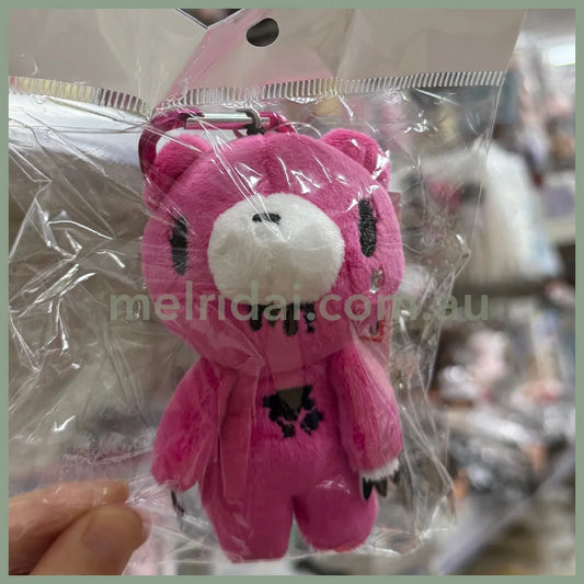 Gloomy Bear | Pink Mascot Holder Bag Charm Plush Keychain with Carabiner 115×70mm