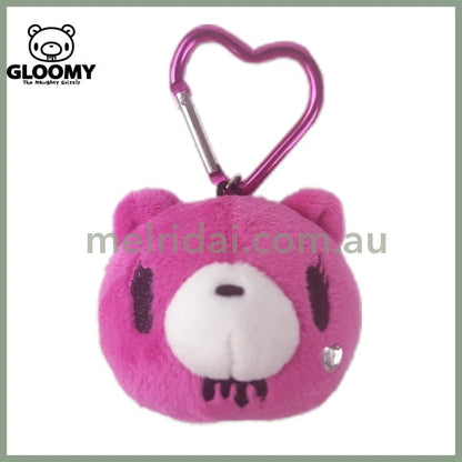 Gloomy Bear | Pink Tote Bag with Keychain Heart Carabiner 380×280mm