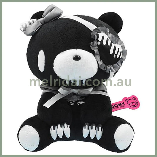 Gloomy Bear | Plush Toy Doll Eye Patch Lolita W120mm×H160mm×D120mm (Black)