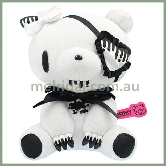 Gloomy Bear | Plush Toy Doll Eye Patch Lolita W120mm×H160mm×D120mm (White)