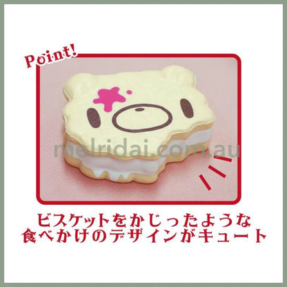 Gloomy Bear | Squeeze Squishy Mascot Ball Chain Keychain 57×56×21mm (Face Marshmallow Biscuit)