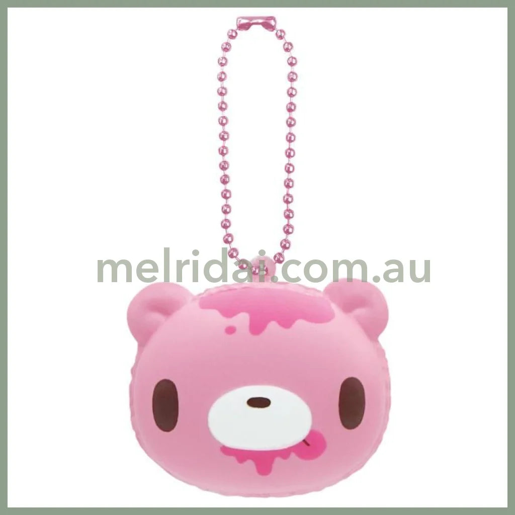 Gloomy Bear | Squeeze Squishy Mascot Ball Chain Keychain 57×56×21mm (Face Marshmallow Macaron)