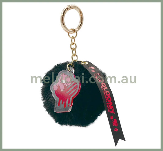 Gloomy Bear | The Naughty Grizzly Fur Charm H5×W3.8cm (Black)