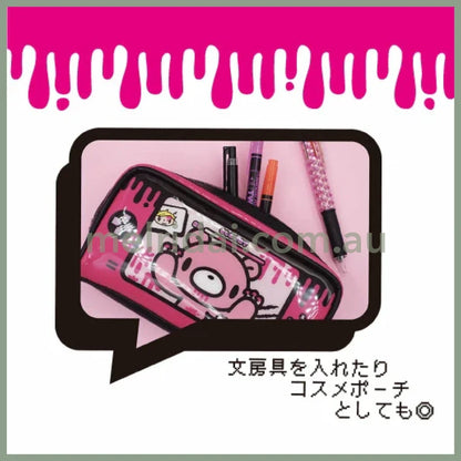 Gloomy Bear | The Naughty Grizzly Square Pouch Zipper Pouch H100×W200×D58mm