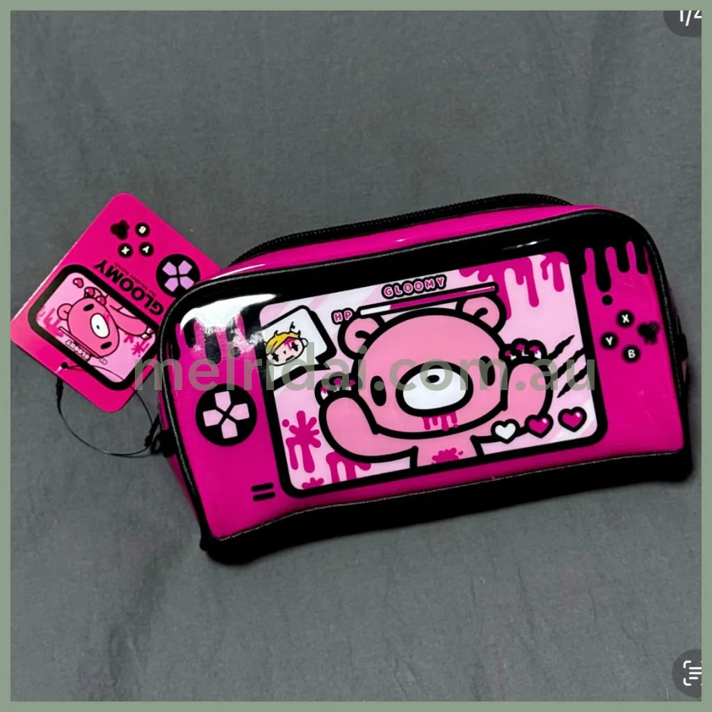Gloomy Bear | The Naughty Grizzly Square Pouch Zipper Pouch H100×W200×D58mm