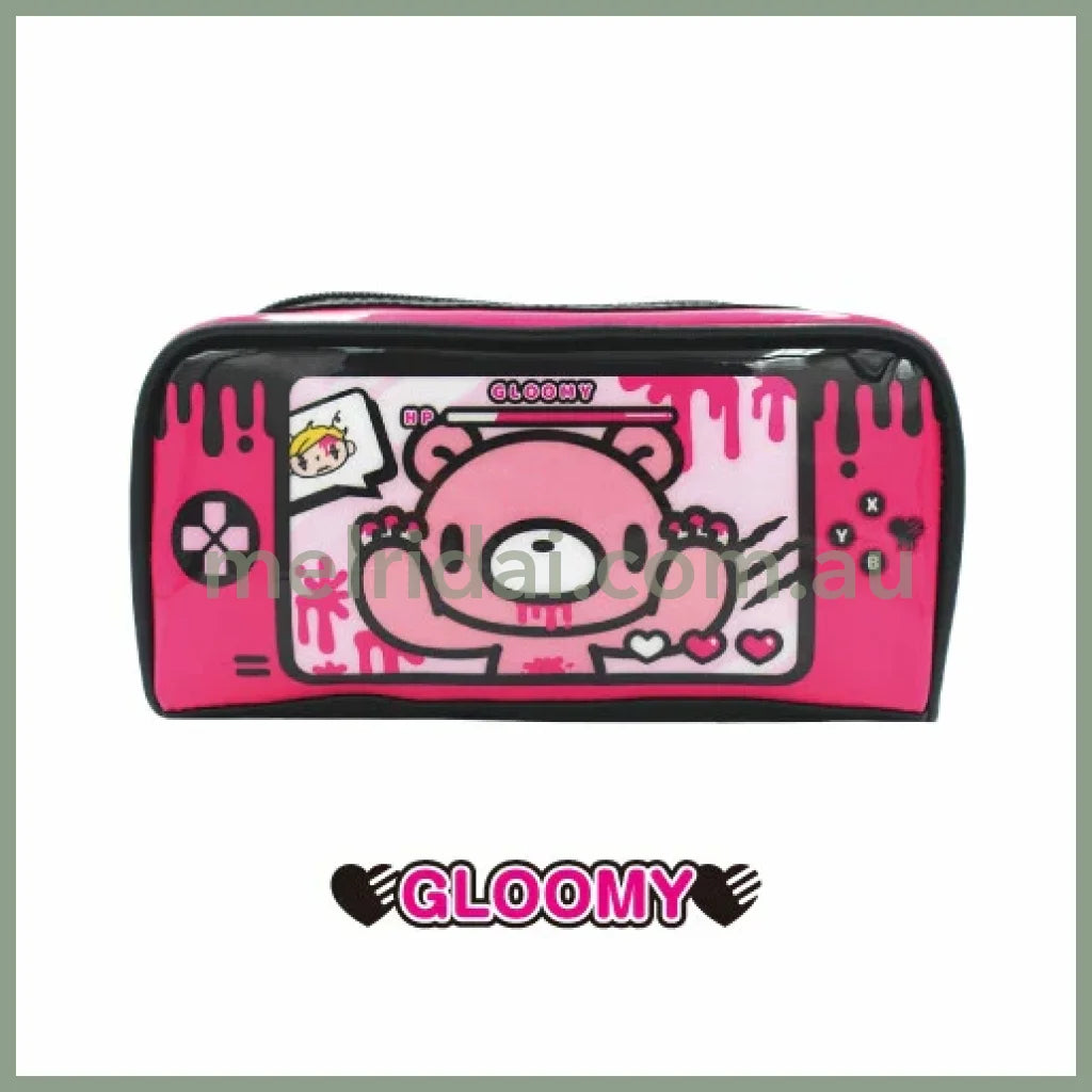 Gloomy Bear | The Naughty Grizzly Square Pouch Zipper Pouch H100×W200×D58mm