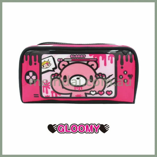 Gloomy Bear | The Naughty Grizzly Square Pouch Zipper Pouch H100×W200×D58mm