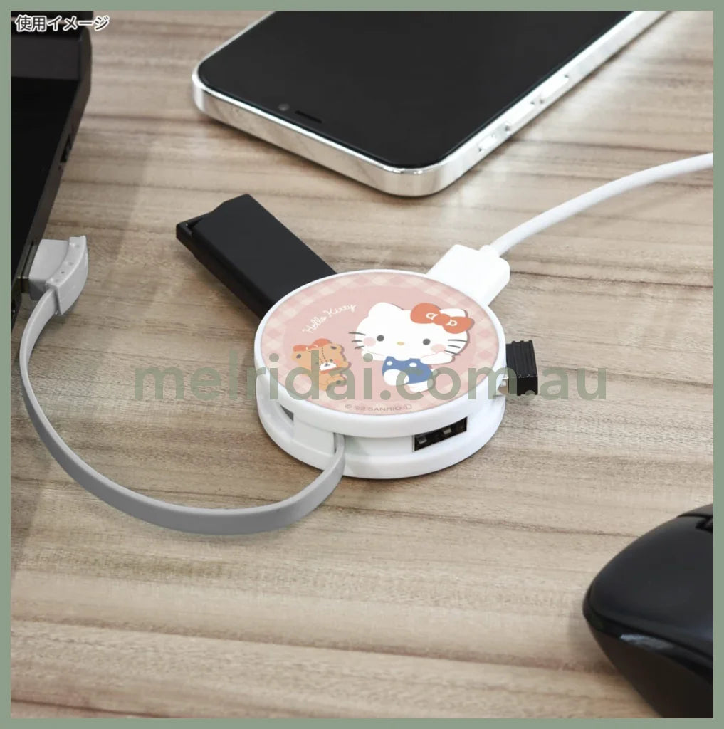 Gourmandise | Round Usb Hub 4Usb // Hello Kitty