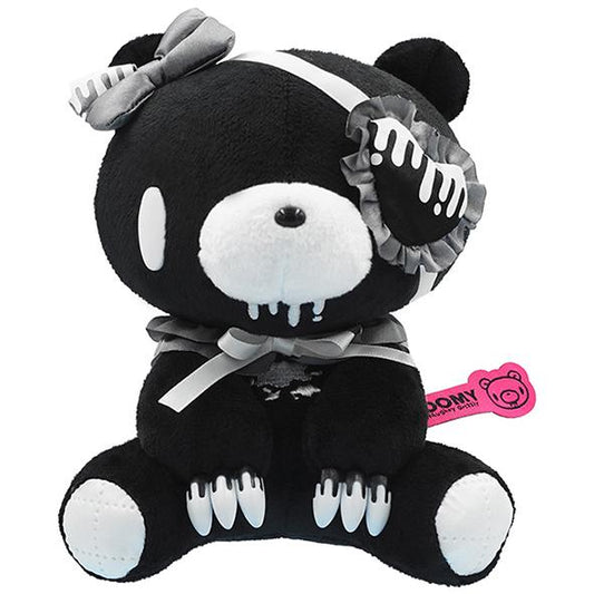 Gloomy Bear | Plush Toy Doll Eye Patch Lolita W120mm×H160mm×D120mm (Black)