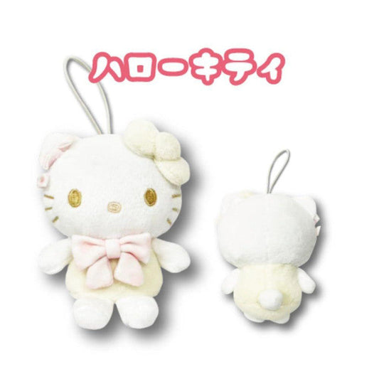 SANRIO | Hello Kitty Mini Plush Keychain Bag Charm 110mm Approx. (White)