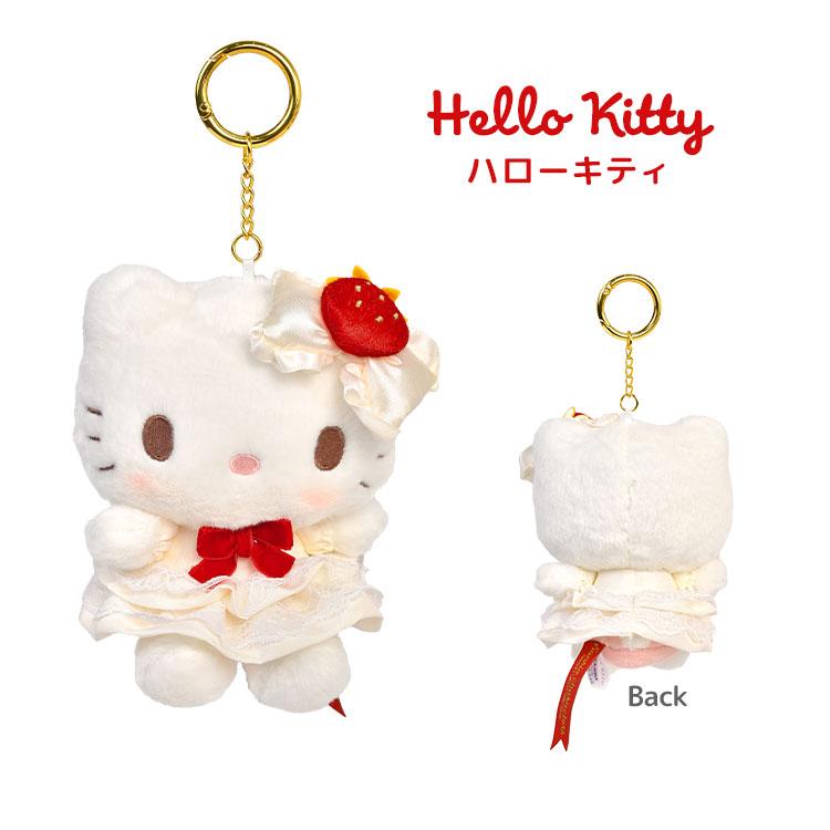 SANRIO | Hello Kitty Mascot Holder Bag Charm Keychain 130x145x60mm (Strawberry Cake / Sweet Cakes)