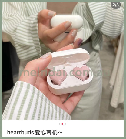 Heartbudsheart Shaped Wireless Earphones Pnk