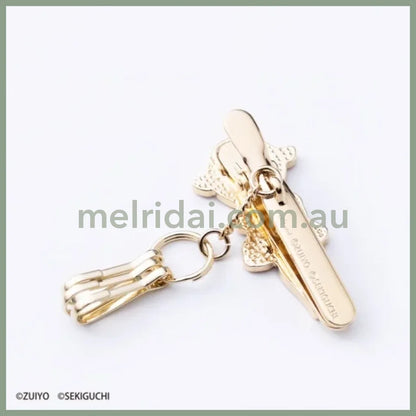 Heidi X Monchhichi | 50Th Anniversary Mental Bag Key Clip Keychain 2.3Cm 4.7Cm（Yuki-Chan
