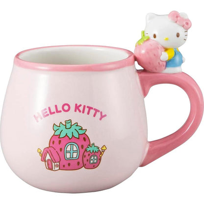 SANRIO | Hello Kitty Strawberry House Figurine Mug 125x91x110mm