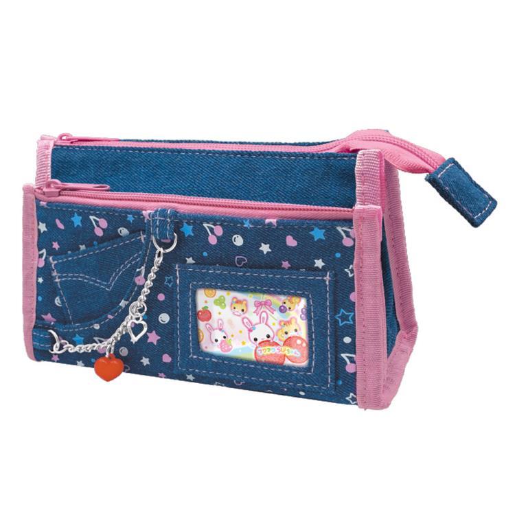 SANRIO | Denim Days Pencil Case H110×W185×D60mm