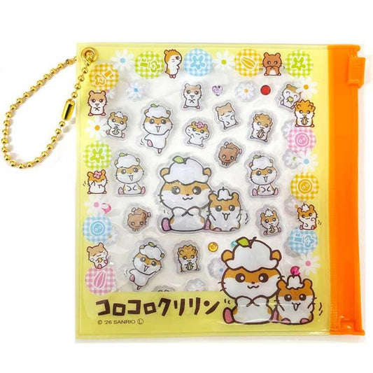 SANRIO | Corocorokuririn Deco Petit Sticker with Clear Case Ball Chain 105×110×10mm (3D)