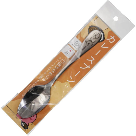 CHIIKAWA | Furuhonya Kani-chan & Momonga Stainless Steel Spoon 180mm (Happy Blossom)