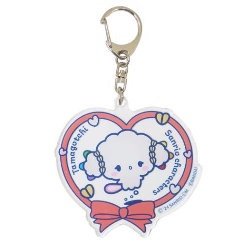 Sanrio × Tamagotchi | Acrylic Keychain 74×73×3mm (Cogimyun Heart)