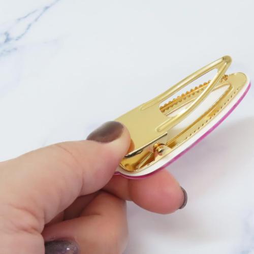 Mezzo Piano x Hello Kitty | Clear Styling Iron Hair Clip 29x66x19mm (Purple)