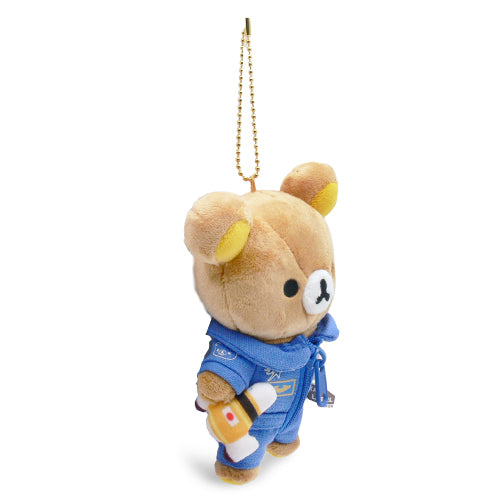 SAN X | Rilakkuma Mascot Holder Plush Keychain bag Charm 14×10cm (JAXA LABEL)