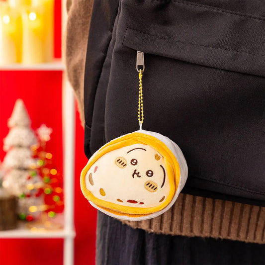CHIIKAWA | Usagi Unfinished Stollen Mascot Holder Bag Charm Plush Keychain 90×110×100mm (Christmas 2025)