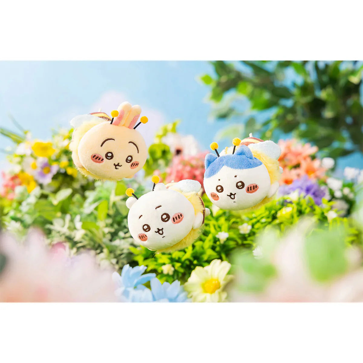 Chiikawa | Mascot Holder Keychain H60×W65×D90Mm (Bee) 吉伊卡哇 毛绒挂件/包挂/钥匙链（小蜜蜂系列）