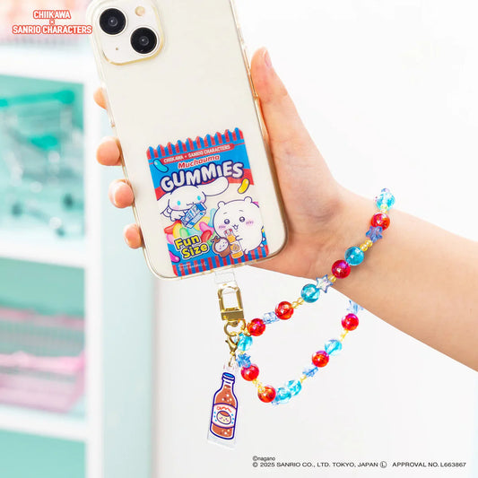 Chiikawa x Sanrio | Cinnamoroll x Chiikawa Phone Tab Bead Strap 360mm