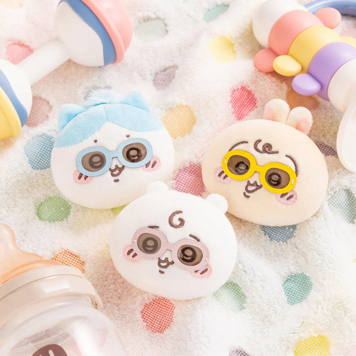 Chiikawa | Usagi & Chiikawa & Hachiware Plush Face Badge Set 60×70×35mm (Chiikawa Baby)