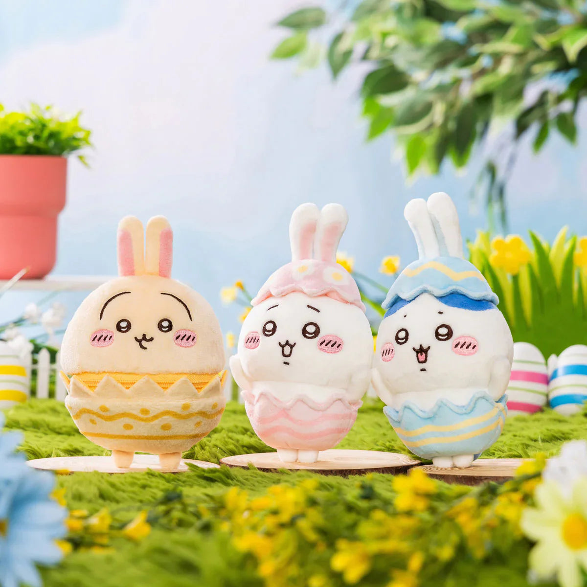 CHIIKAWA | Chiikawa Mascot Holder Plush Keychain H140×W80×D50mm (Easter)