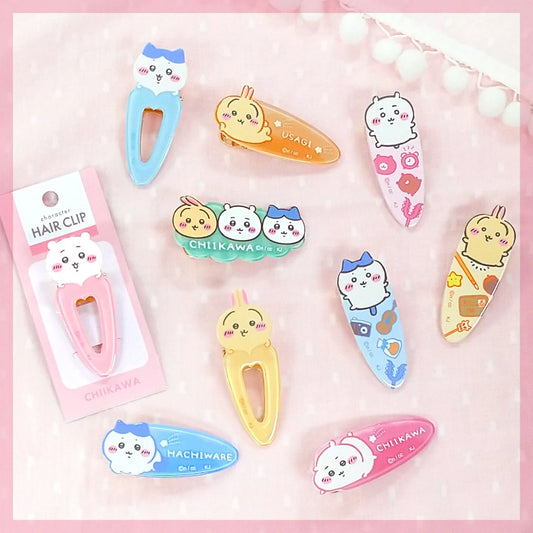 CHIIKAWA | Chiikawa & Hachiware & Usagi Acrylic Hair Clip 70×30×15mm