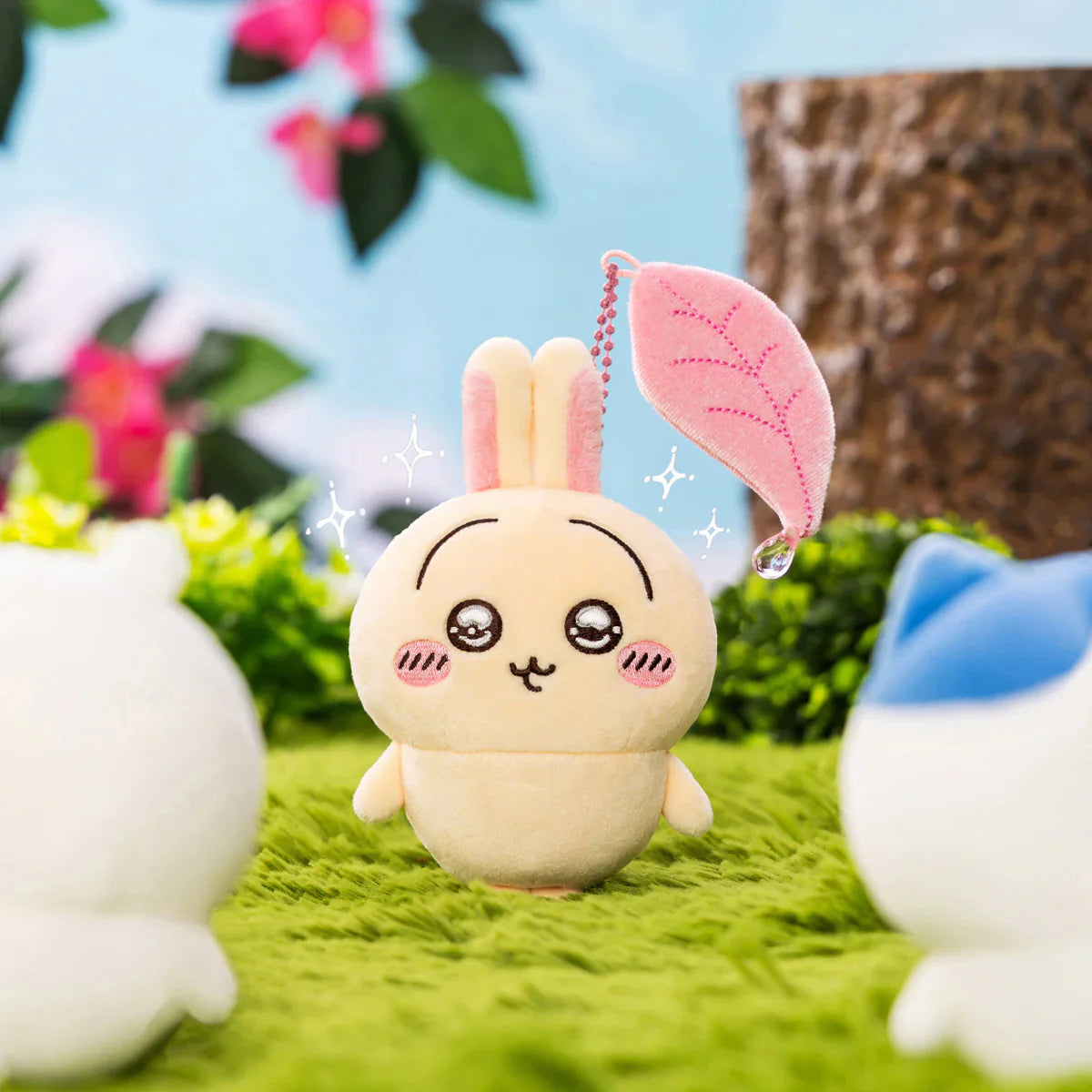 CHIIKAWA | Usagi Sugiri’s Clear Eye Mascot Holder Plush Keychain Bag Charm H130×W135×D50mm